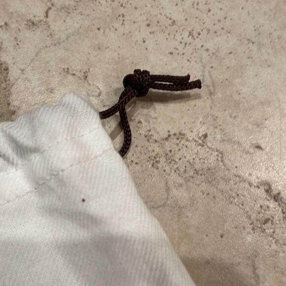 Kate Spade white dust bag with brown drawstrings and lettering. No purse - Picture 7 of 7